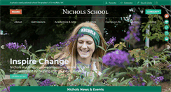 Desktop Screenshot of nicholsschool.org
