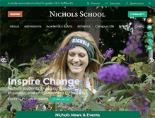 Tablet Screenshot of nicholsschool.org